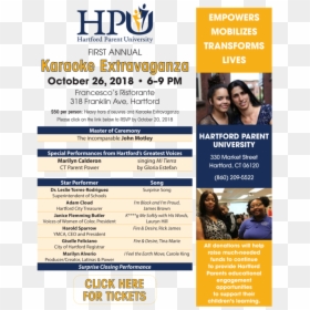 Hartford Parent University Karaoke Extravaganza Fundraiser - Poster, HD Png Download - karaoke singer png