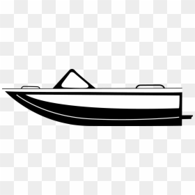 Boats Clipart River Boat 7 Black And White - Power Boat Clipart Black And White, HD Png Download - river icon png