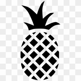 Pineapple Tropical - Pineapple Icon Png Transparent, Png Download - black and white pineapple png