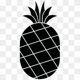 Pineapple, HD Png Download - black and white pineapple png