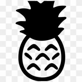 Android Emoji 1f34d - Emoji, HD Png Download - black and white pineapple png