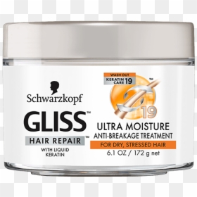 Gliss Us Ultra Moisture Anti Breakage Treatment - Schwarzkopf Gliss, HD Png Download - hair with bangs png