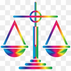 Legal Scales Png -justice Vector Timbangan - Colorful Scales Of Justice, Transparent Png - legal icon png