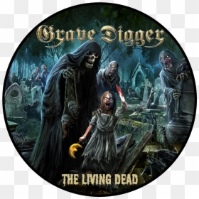 The Living Dead / Patch"  Title="the Living Dead / - Grave Digger The Living Dead, HD Png Download - grave digger png