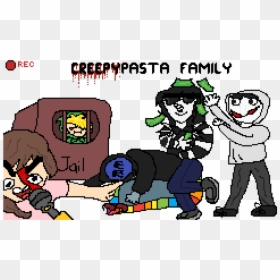 Transparent Creepy Man Png - Cartoon, Png Download - family cartoon png