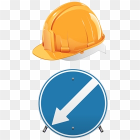 Yellow Work Cap Png Download - Cone De Obra Png, Transparent Png - hard hat icon png