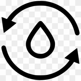 Water Drop Arrow - Portable Network Graphics, HD Png Download - water drop icon png