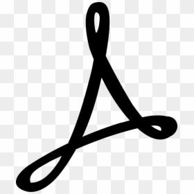 Adobe Logo, Black, Icon, Sign, Symbol - Pdf Icon, HD Png Download - adobe icon png