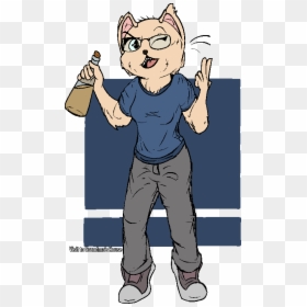 Cat Girl - Cartoon, HD Png Download - cat girl png