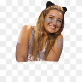 Transparent Woman Smiling Png - Girl, Png Download - cat ear png