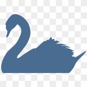 Swan - Swan Silhouette Png, Transparent Png - swan silhouette png