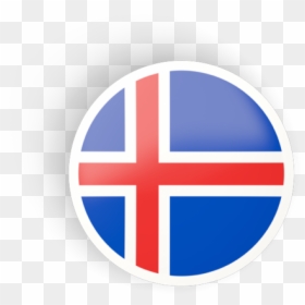 Round Concave Icon - Iceland Flag Icon Png, Transparent Png - iceland flag png