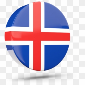Glossy Round Icon 3d - Iceland Glossy Round Icon, HD Png Download - iceland flag png