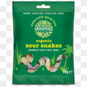 Biona Organic Sour Snakes 75g, HD Png Download - corn plant png