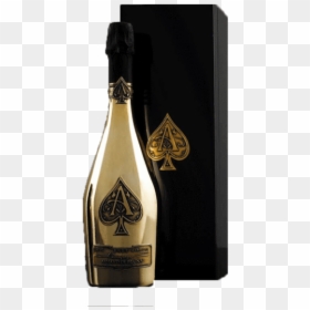 Champagne Armand De Brignac Precio, HD Png Download - gold champagne bottle png