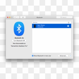 Macbook Pro How To Connect Bluetooth Headphones, HD Png Download - toggle icon png
