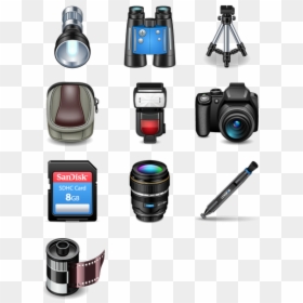 Photography Icons - Icono Para Logo Fotografo, HD Png Download - camera lens icon png