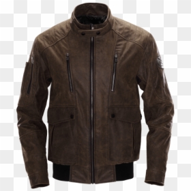 Img Leather Jacket Men Brun Face - Jacket For Men Png, Transparent Png - flying fabric png