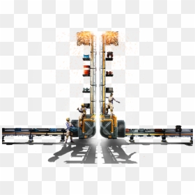 Elevatorwithcharacters Concept, HD Png Download - flying fabric png