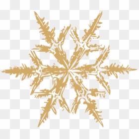 Snowflake Divider Png - Gold Snowflake Png, Transparent Png - floral divider png