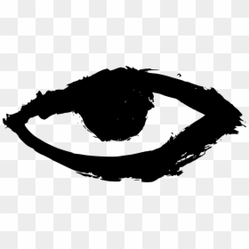 Spray Paint Eye Silhouette, HD Png Download - robot eye png