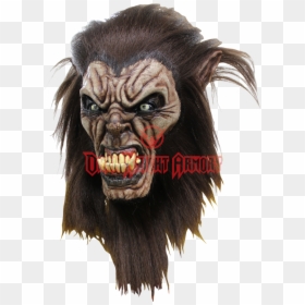 Transparent Wolfman Png - Wolf Costume Men Scary, Png Download - captain america mask png