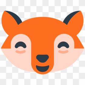File - Fxemoji U1f638 - Svg - Heart Eyes Fox Emoji - 😸 Meaning, HD Png Download - fox face png