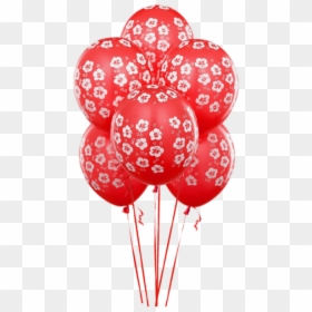 Free Png Transparent Red Balloons Png Images Transparent - Birthday Balloons Red And White, Png Download - pink balloon png transparent background