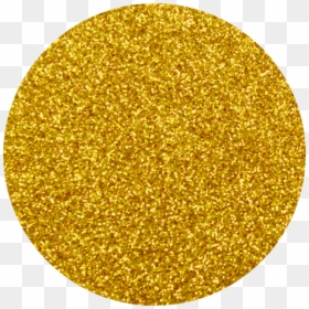 Gold Glitter, Gold Yellow Glitter Artglitter - Round Circle Gold Glitter Png, Transparent Png - yellow sparkle png