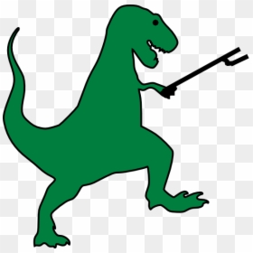 Dark Blue Dinosaur Clip Art, HD Png Download - t rex silhouette png
