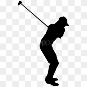 Golfer Silhouette Png - Transparent Background Golfer Silhouette Png, Png Download - t rex silhouette png