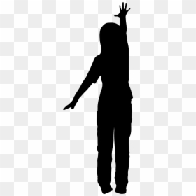 Reaching Silhouette Kid Reaching Up, HD Png Download - person reaching png