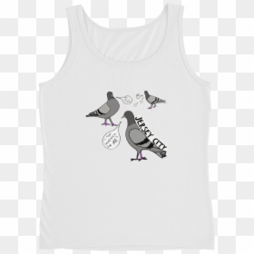 Image Of Jersey City Pigeons Are Kind Of Jerks - Northern Mockingbird, HD Png Download - white tank top png
