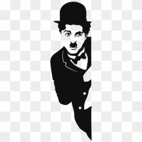 Charlie Chaplin Black And White Art, HD Png Download - charlie chaplin png