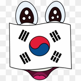 Easy Korean Flag North Draw - Korea Flag, HD Png Download - north korea flag png