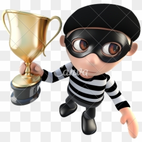 Clip Art Cartoon Trophy - Camera Thief, HD Png Download - trophy clipart png