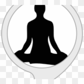 Meditation Clipart Peace Mind - 1 Minute Mindfulness App, HD Png Download - meditation silhouette png