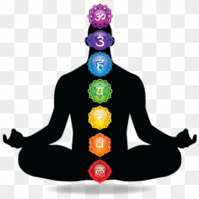 Chakra Silhouette, HD Png Download - meditation silhouette png