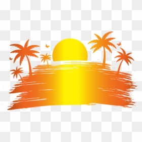 Summer,plant,leaf - Logo Summer Outing Design, HD Png Download - sunset clipart png