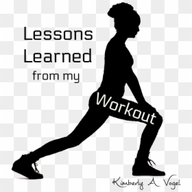I Learned From My Workout - Silhouette, HD Png Download - workout silhouette png