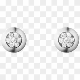 White Gold With Brilliant Cut Diamonds - White Gold, HD Png Download - gold earring png