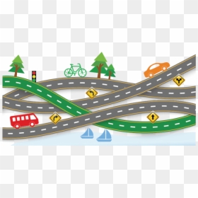 Clip Art Winding Transprent Png Free Download - Roads Clipart, Transparent Png - road trip png
