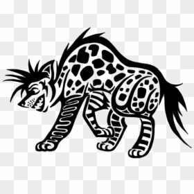 Striped Hyena Tattoo, HD Png Download - henna tattoo png