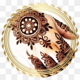 Easy Karva Chauth Mehndi Design, HD Png Download - henna tattoo png