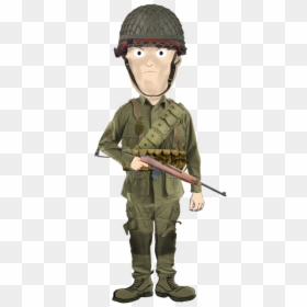 Ww2 Little Top - Soldier, HD Png Download - ww2 helmet png