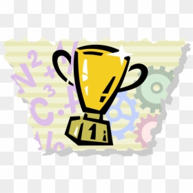 Vector Illustration Of Winner"s Trophy Cup Prize Award, HD Png Download - trophy vector png