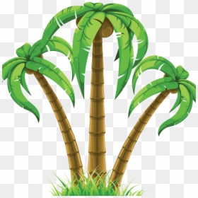 Palm Trees Clipart Png, Transparent Png - palm leaf vector png