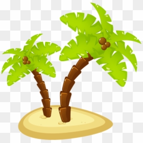 Coconut Tree Leaf Vector Png, Transparent Png - palm leaf vector png