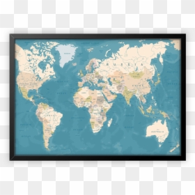 Map Of The World Wall Paper, HD Png Download - mapa mundi png