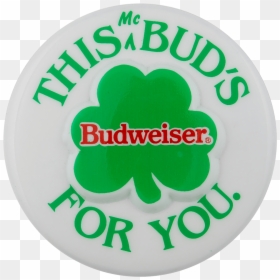 Budweiser 3d Shamrock Beer Busy Beaver Button Museum - Circle, HD Png Download - 3d button png